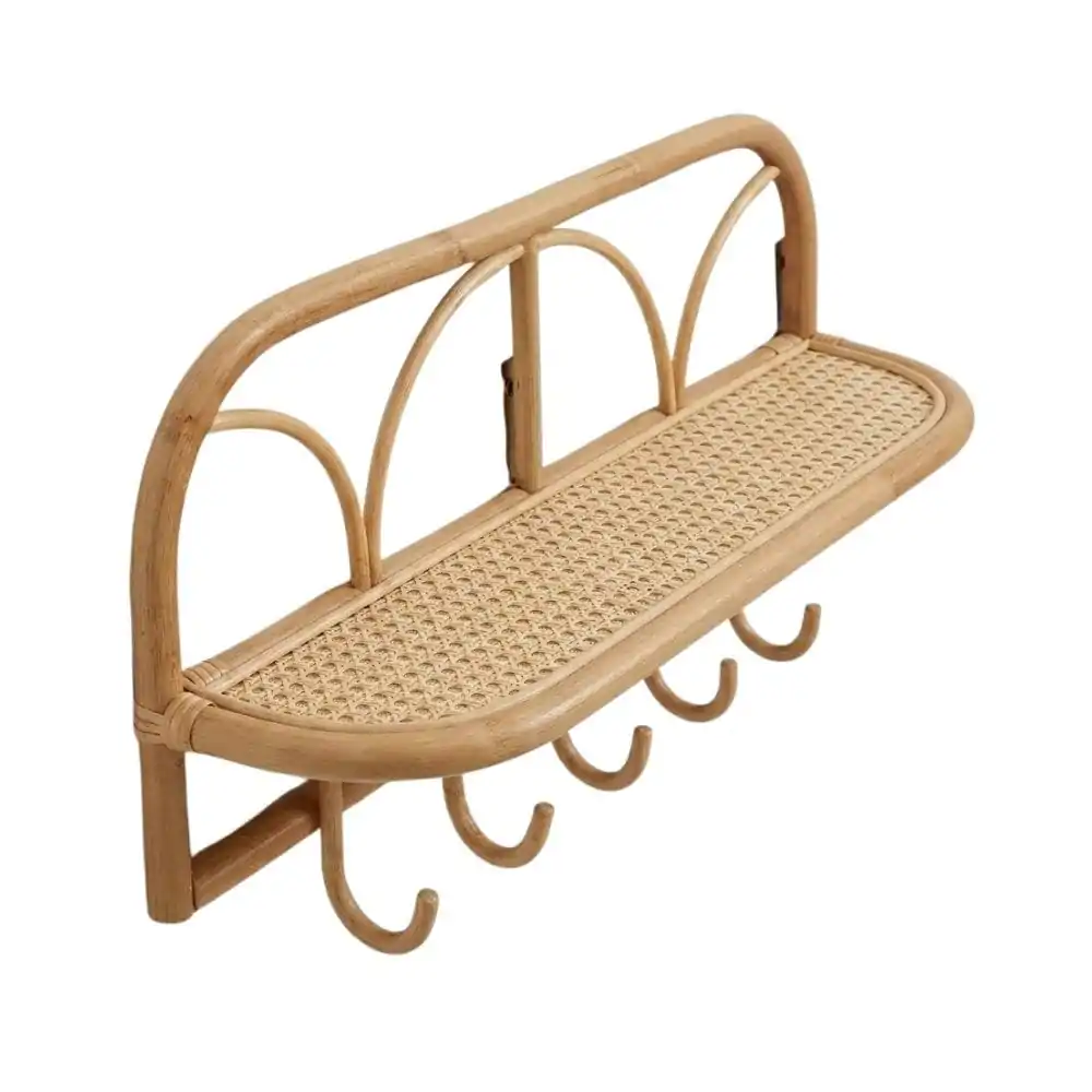 Rattan Hanging Wall Shelf Children's Room, rattan kids furniture, wholesale, bulk