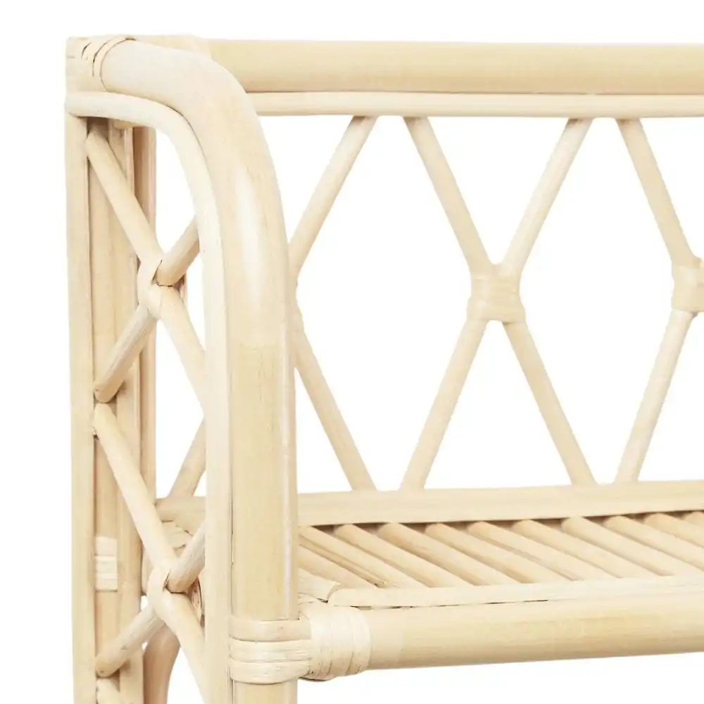 Rattan Wall Mounted Book Shelf with Hooks, rattan kids furniture, wholesale, bulk